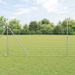Clôture de champ 1,5 x 25 m en acier galvanisé 