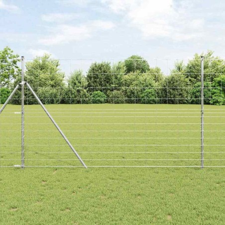Clôture de champ 1,5 x 25 m en acier galvanisé 