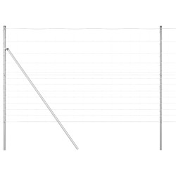 Clôture de champ 1,5 x 25 m en acier galvanisé 