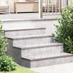 Plaques en Aluminium à Motif en Damier 4 pcs Antidérapantes 80x30 cm 
