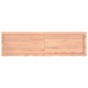 Comptoir de salle de bain marron 140x40x(2-6) cm bois traité 
