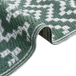 Couverture de Plein Air ARAKIL de Vert et Blanc Polyester 