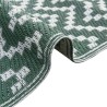 Couverture de Plein Air ARAKIL de Vert et Blanc Polyester 