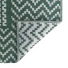 Couverture de Plein Air ARAKIL de Vert et Blanc Polyester 