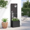 Jardinier avec Panneau Décoratif Noir 50 x 140 cm 