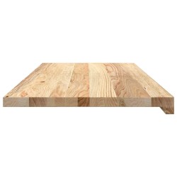 Appuis de fenêtre 2 pcs non traité 90x40x2 cm bois chêne massif 