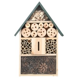 Hôtel à insectes 31x10x48 cm Bois de sapin 