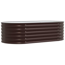 Jardinère Élevée Marron 160x80x44 cm Acier Galvanisé 