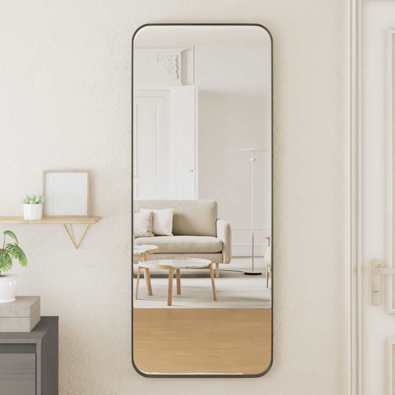 Miroir mural Noir 40x100 cm Rectangulaire 