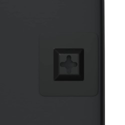 Miroir mural Noir 40x100 cm Rectangulaire 