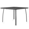 Table de jardin anthracite 100x100x72 cm Treillis d'acier 