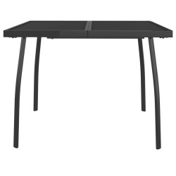 Table de jardin anthracite 100x100x72 cm Treillis d'acier 