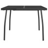 Table de jardin anthracite 100x100x72 cm Treillis d'acier 