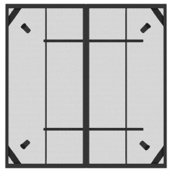 Table de jardin anthracite 100x100x72 cm Treillis d'acier 