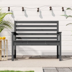 Banc de jardin gris 109x48x91,5 cm bois massif de pin 