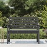 Banc de jardin gris 109x48x91,5 cm bois massif de pin 