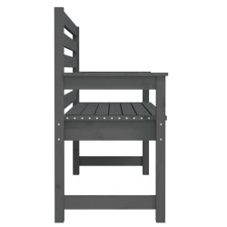 Banc de jardin gris 109x48x91,5 cm bois massif de pin 