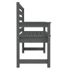 Banc de jardin gris 109x48x91,5 cm bois massif de pin 