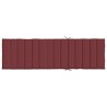 Coussin de chaise longue rouge bordeaux mélangé 200x60x4 cm 