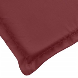 Coussin de chaise longue rouge bordeaux mélangé 200x60x4 cm 