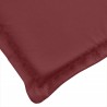 Coussin de chaise longue rouge bordeaux mélangé 200x60x4 cm 