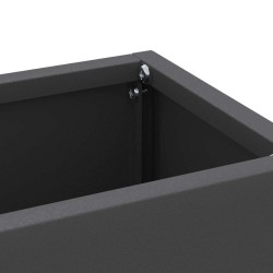 Support de parapluie noir 28x12x41 cm en acier 