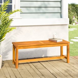 Banc de jardin 110x35x45 cm bois massif d'acacia 