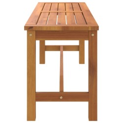 Banc de jardin 110x35x45 cm bois massif d'acacia 