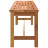 Banc de jardin 110x35x45 cm bois massif d'acacia 
