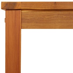 Banc de jardin 110x35x45 cm bois massif d'acacia 
