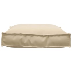 Coussin de palette beige 70x70x12 cm, tissu Oxford 
