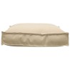 Coussin de palette beige 70x70x12 cm, tissu Oxford 