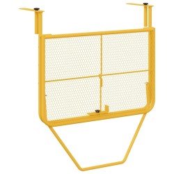 Table suspendue pliable en Moutarde - 60x40 cm, Acier 