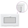 Fenêtre de sous-sol RISOR 60x40 cm inclinable 3 vitrages blanc 