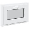 Fenêtre de sous-sol RISOR 60x40 cm inclinable 3 vitrages blanc 
