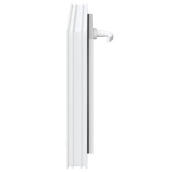 Fenêtre de sous-sol RISOR 60x40 cm inclinable 3 vitrages blanc 
