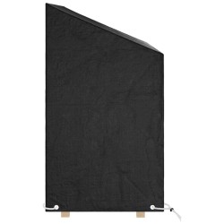 Housses de banc de jardin 2 pcs 8 œillets 130x70x70/88 cm PE 