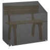 Housses de banc de jardin 2 pcs 8 œillets 130x70x70/88 cm PE 