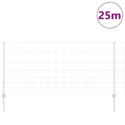 Poteaux de Clôture 22 pcs U-Channel 100 cm Acier Galvanisé 