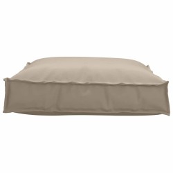 Coussin de palette taupe pour siège, 70x70x12 cm, Tissu Oxford 