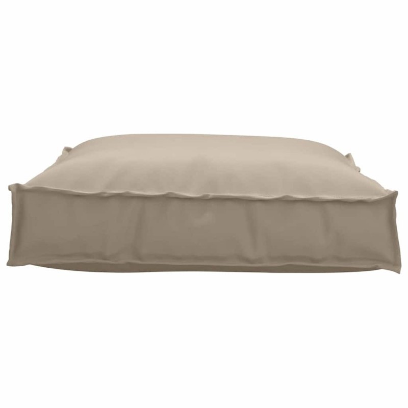 Coussin de palette taupe pour siège, 70x70x12 cm, Tissu Oxford 