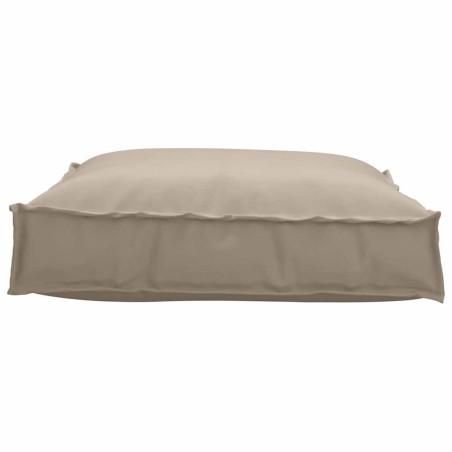 Coussin de palette taupe pour siège, 70x70x12 cm, Tissu Oxford 