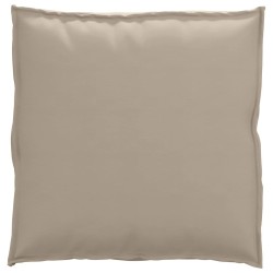 Coussin de palette taupe pour siège, 70x70x12 cm, Tissu Oxford 
