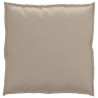 Coussin de palette taupe pour siège, 70x70x12 cm, Tissu Oxford 