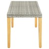 Banc de jardin 80 cm Résine tressée Gris 