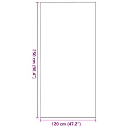 Paillasson rectangle anthracite 120x250 cm 