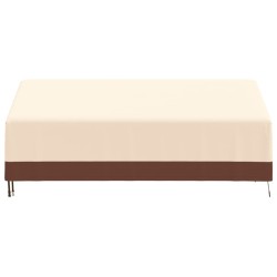Housse de banc 3 places beige 204x86x48/73 cm oxford 600D 