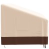 Housse de banc 3 places beige 204x86x48/73 cm oxford 600D 