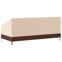 Housse de banc 3 places beige 204x86x48/73 cm oxford 600D 
