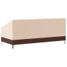 Housse de banc 3 places beige 204x86x48/73 cm oxford 600D 